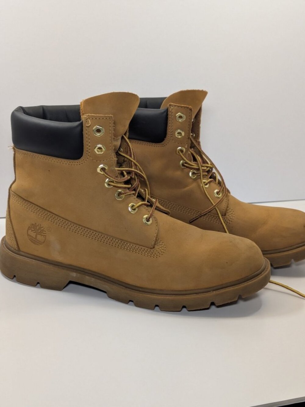 Timberland 6 Inch Premium Waterproof Boots Wheat Nubuck Insulated Mens 10